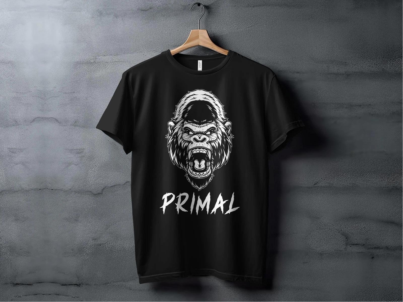 Primal Gorilla Men s and Women s T-shirts XXL