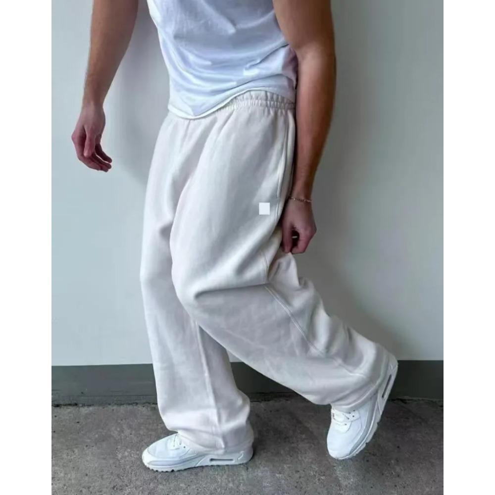 Locker geschnittene Sporthose mit Reißverschluss am Bund, einfarbig, modische Hose für Damen und Herren, Hip-Hop-Sporthose für Herren