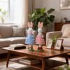 Seasonal Rabbit Sculpture Durable Resin Accessory Seasonal Home Ornament Ideal For Easter Gathering And Display