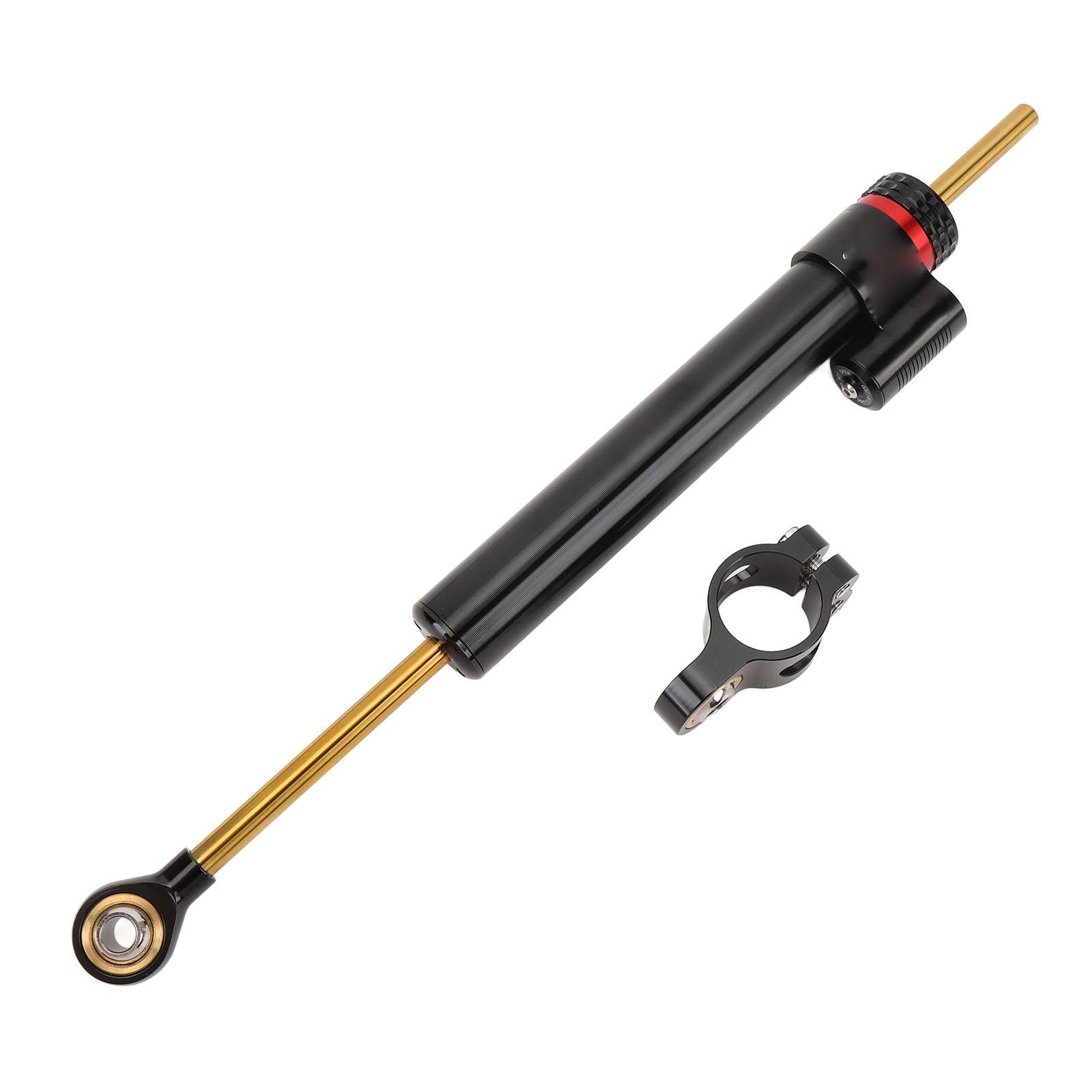 

Мотоциклетный демпфер рулевого управления Стабилизатор Повышенная безопасность Улучшенная устойчивость Чувствительное управление Алюминий Black