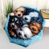 Puppies,Blanket Automatic Folding Umbrella  8 Ribs Lightweight Design, Durable Iron Frame, Compact and Portable, Ideal Birthday or Christmas