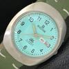 VINTAGE RICOH R31 AUTOMATISK JAPAN HERREKLOKKE MED HAVGRØNN SKIVE a500617-5 R153-a500617