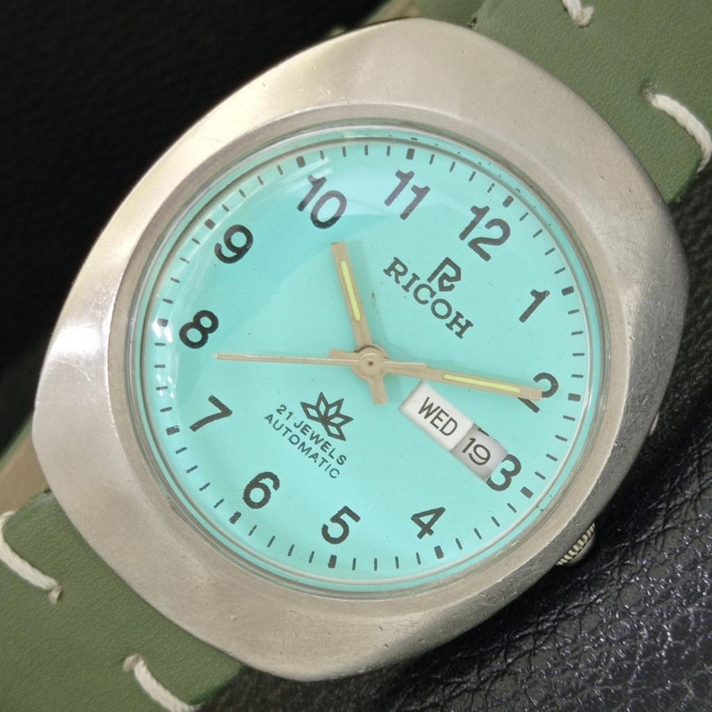 

ВИНТАЖНЫЕ АВТОМАТИЧЕСКИЕ ЧАСЫ RICOH R31 ЯПОНИЯ МУЖСКИЕ ЦИФЕРБЛАТ ЦВЕТА МОРСКОЙ ВОЛНЫ a500617-5 R153-a500617