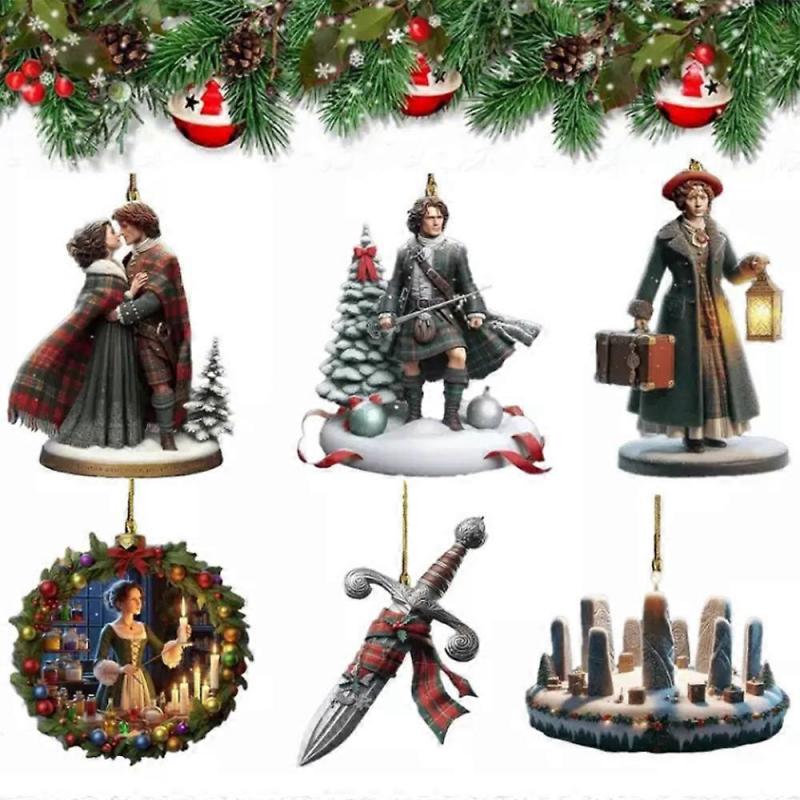 Christmas Ornaments Hangs Outlander Decoration for Christmas Tree Outlander Books Homage Unique Holiday