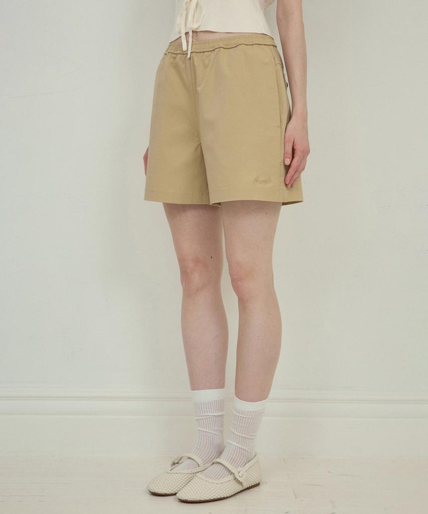 Aueonoseuteljia Classic Banding Half Pants_Beige(O25-Pt04)