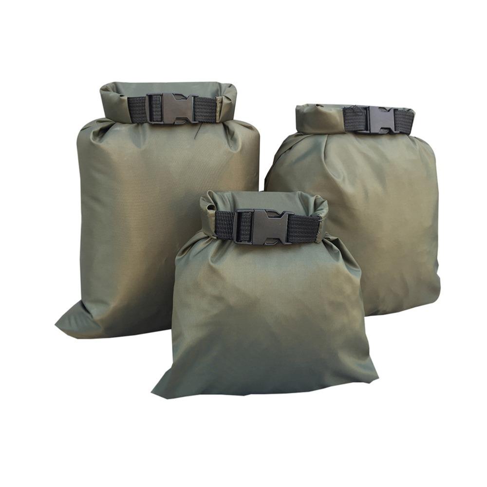3pcs 1.5L 2.5L 3.5L Dry Bags Set Portable Dry Sacks Waterproof Dry Bags  for Rafting Boating Camping
