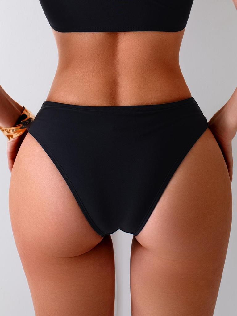 Women’s Mid-Waist Bikini Briefs - European & American Style