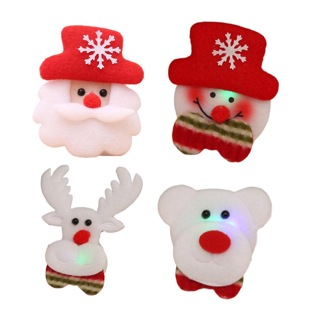 Spilla Luminosa Natalizia a Batteria Spilla Natalizia Decorazione per Feste Atmosfere Festività Capodanno Decorazione Abbigliamento