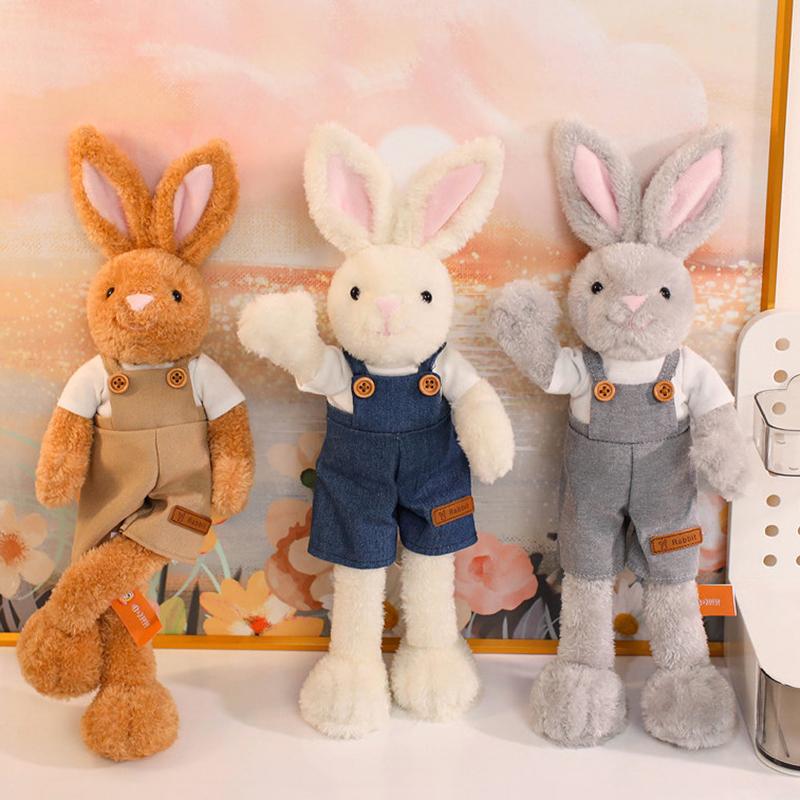 Rabbit Plush 25/35/45cm Ger Rabbit Series Plush Toy Rabbit Wear Dress Doll Soft Stuffed Animal Companion Doll Kid Birthday Gift
