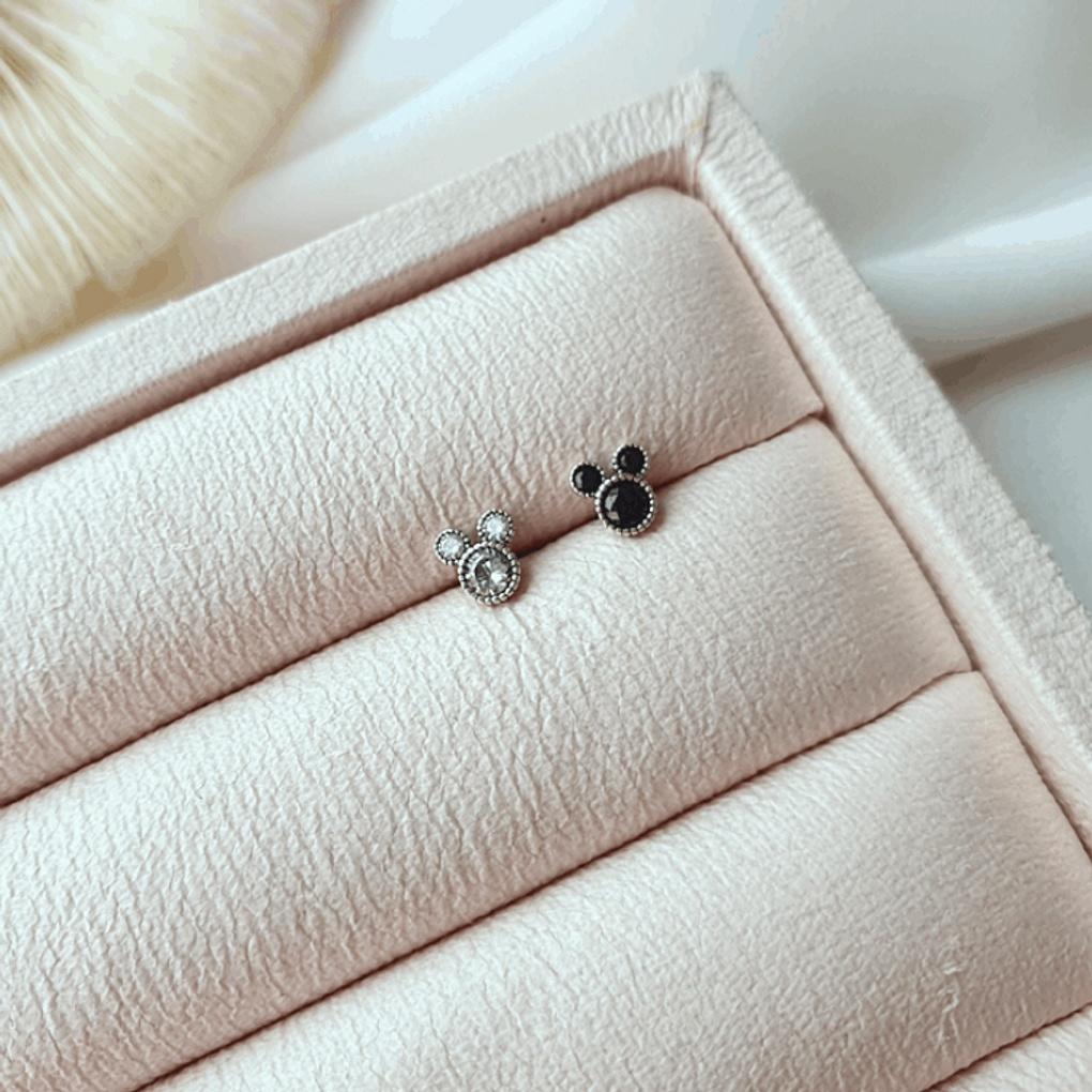 925 Silver Piercing Earrings Inner Conch Tragus Cubic Mini