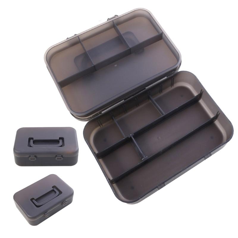 Double Layers Lure Organizers with Removable Dividers Tool Box Baits Separator Fishing Tackle Box Lure Storage Box Tray