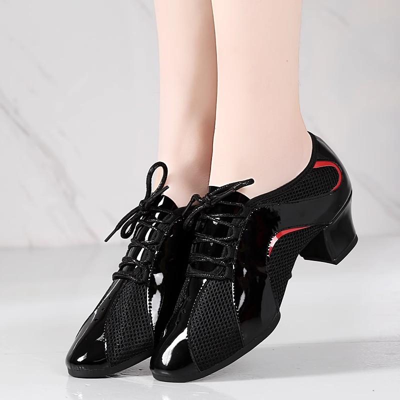 Shoes for Women Latin Dance Shoes Shape Training Ventilation Shoes Woman Square Dance Jitba Ballroom Shoes Net Sneakers