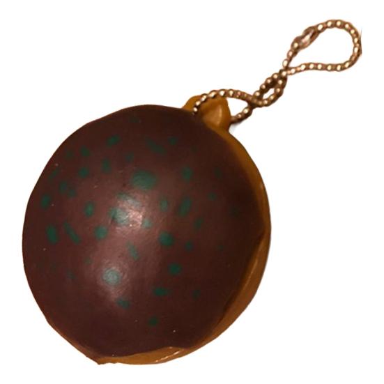 

Squeeze Toy with Hanging Chain Simulated Octopus Meatball Shape Portable Stress Relief Ball Soft TPR Material Pinching Decompressing Toy кавовий