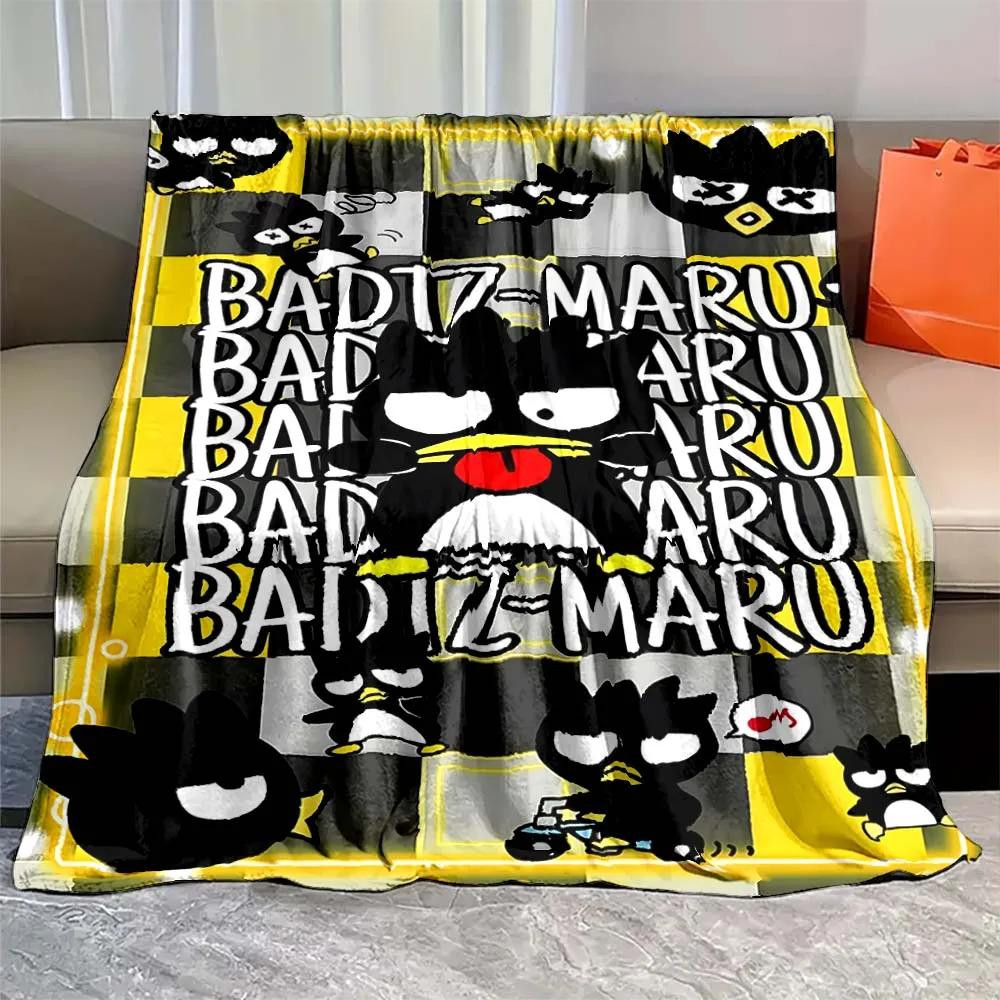 Bad Keroppi Cute Cartoon Flannel Blanket Sheet Sofa Blanket Office Lunch Break Blanket Anime Peripherals Gift