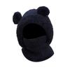 Woolen Kids Winter Hat Windproof Hooded Cap New Neck Warmth Cover  Winter