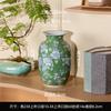 Chinese Blue and White Porcelain Ceramic Vase Colored Handmade Rose Ceramic Jar Flower Vase Flowerpot Home Decoration