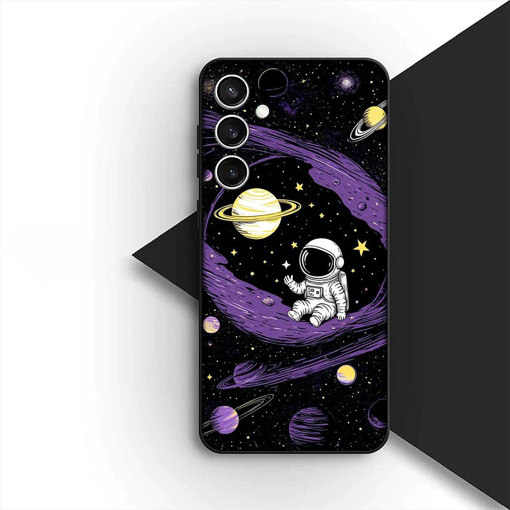 

Чехол SKY для Apple iPhone 16 14 15 Plus 11 Pro Max 16E ProMax + 15Plus 16+ 14+ Космический Галактический Астронавт Чехол для Телефона iPhone 16e