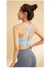 Soutien-gorge de sport antichoc haute élasticité avec coussinets amovibles et boucle pour femmes