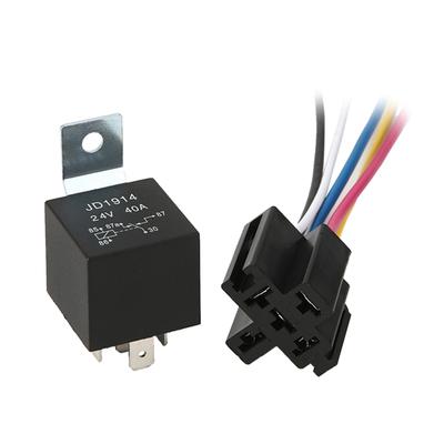 For Dc 12V/24V 4 Pin 5 Pin Waterproof Car Relay 40A For Head Light With Relay So