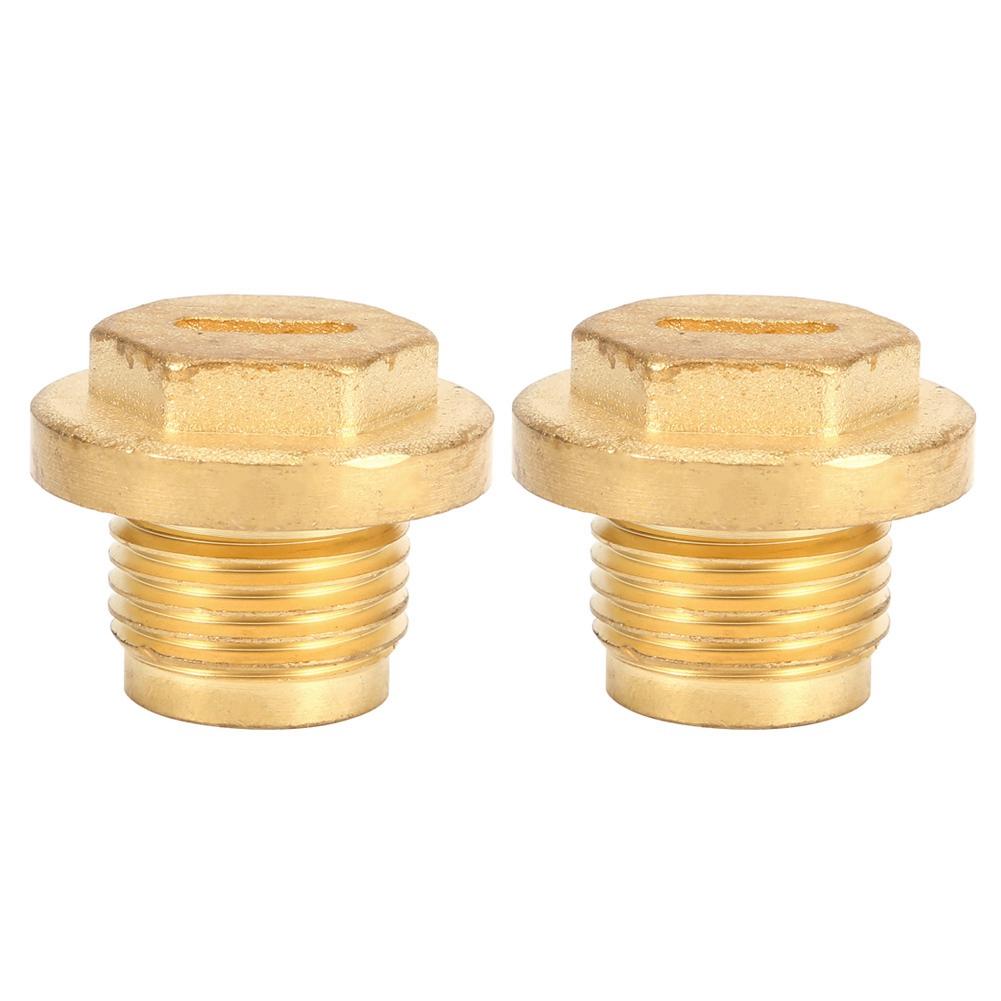 2pcs Differential Diff Brass Filler Drain Plugs with Seal Ring Fits for Land Rover Discovery 2