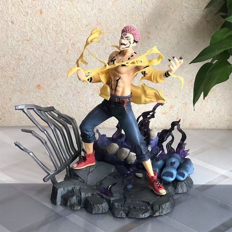 

Фигурка Jujutsu Kaisen Боевая форма GK Рёмен Сукуна Фигурки Действия ПВХ Статуя Модель Настольное Украшение Игрушки Детский Подарок на День Рождения