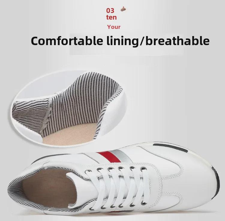 Men's 8cm Height-Increasing Breathable Casual Summer Mesh Sneakers