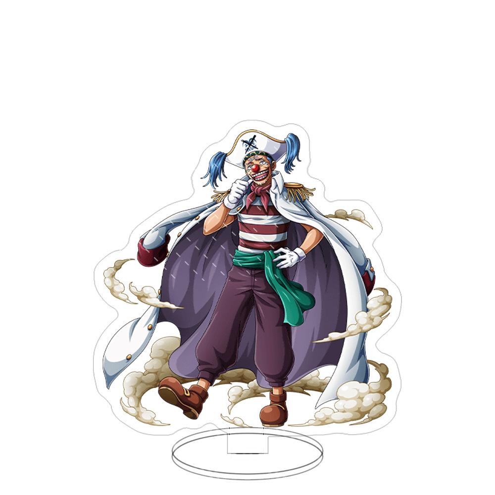 Stand Acrilico Grande Ornamenti Cartone Animato Pirata Luffy Sauron Espositore da Tavolo Spettacolo di Fumetti Vendita All'Ingrosso Consegna