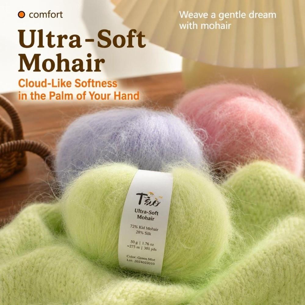 Soft Fine Thread Alpaca Yarn Thick Thread Long Hair Yarn New Plush Yarn Hat Scarf Sweater