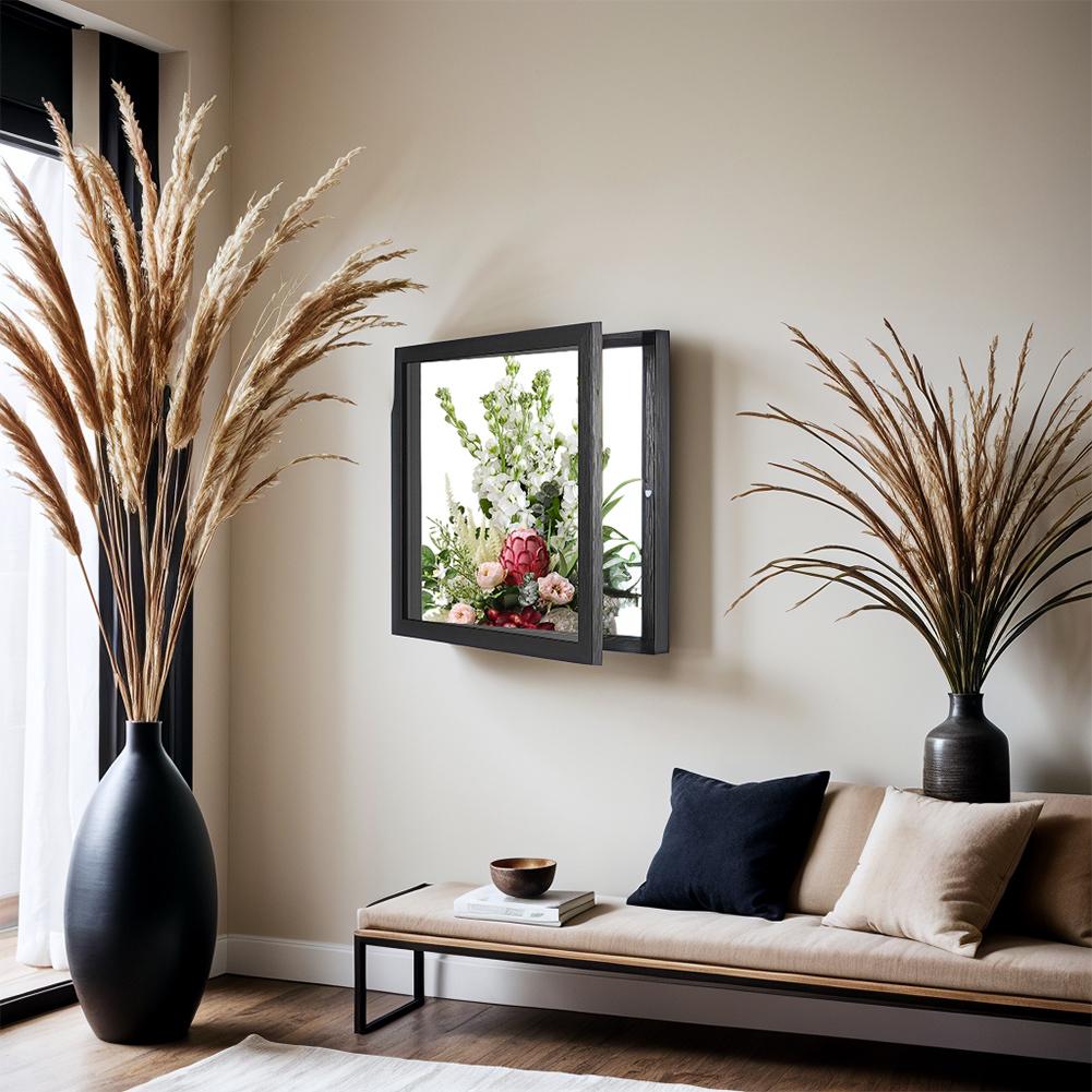 Dřevěný rám na dresy Vitrína na trička 13x13/14x18 palců Stínová krabička Rám stínové krabičky na dresy Suvenýry