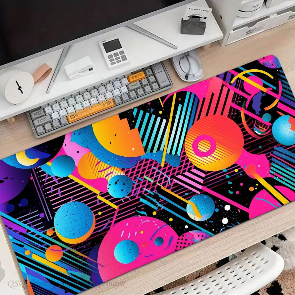 Abstract And Quirky Colors Mousepad Non-slip Suitable For Office Computers Laptops E-sports Game Desk Mats XXL Keyboard