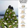 1pc Forest Animals Blanket, Lightweight Flannel Throw Blanket For Sofa, Bed, Travel, Camping, Living Room, Office, Couch, Chair, And Bed