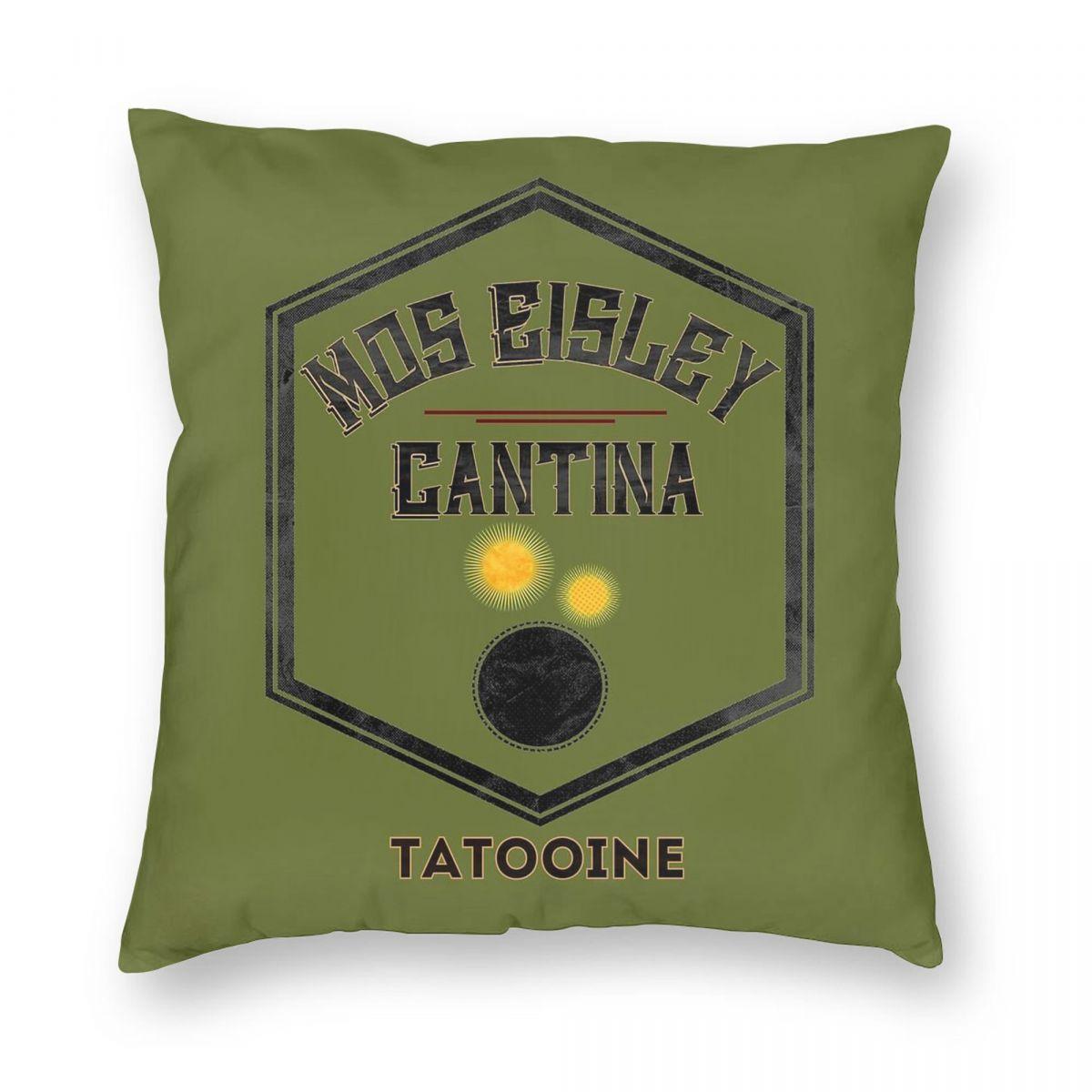 Mos Eisley Cantina Square Pillowcase Polyester Linen Velvet Pattern Zip Decorative Sofa Cushion Cover 45x45 30x30cm 12x12in