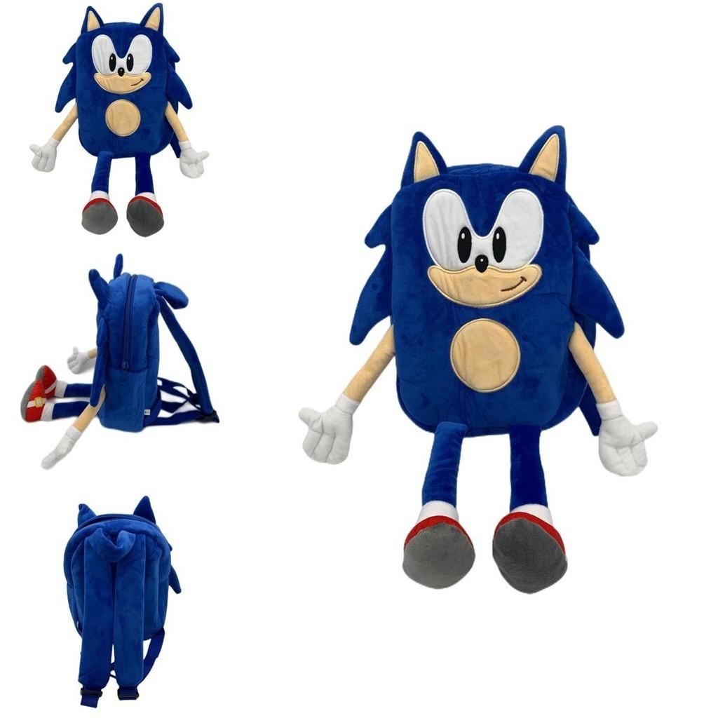 Sonic The Hedgehog Plush Toy Backpack For Kids Soft And Colorful Schoolbag For Boys And Girls