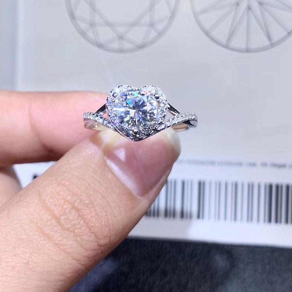 Neue Herzringe für Frauen 2022, Verlobung, Hochzeit, neue Ringe, Hochzeitstag, Liebesgeschenk, modischer Luxusschmuck