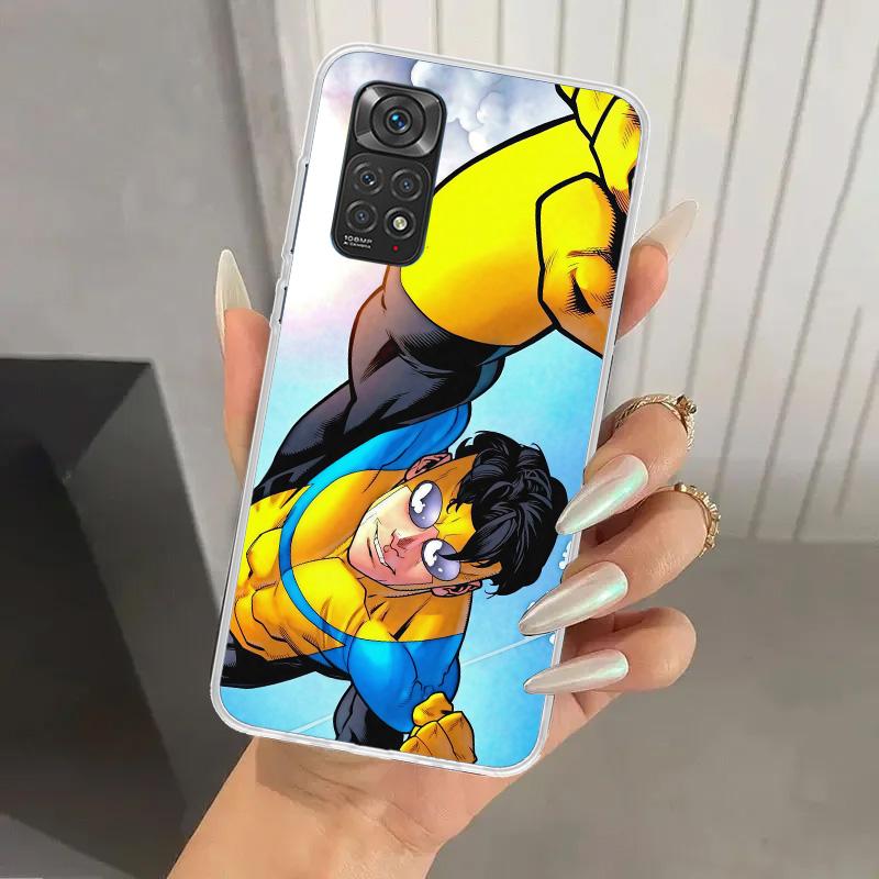 Coole I-Invincible Handyhülle für Xiaomi Redmi Note 14 13 12S 12 11S 11 Pro Plus 11T 11E 10S 9 9S Weiche Druck-Schale Funda