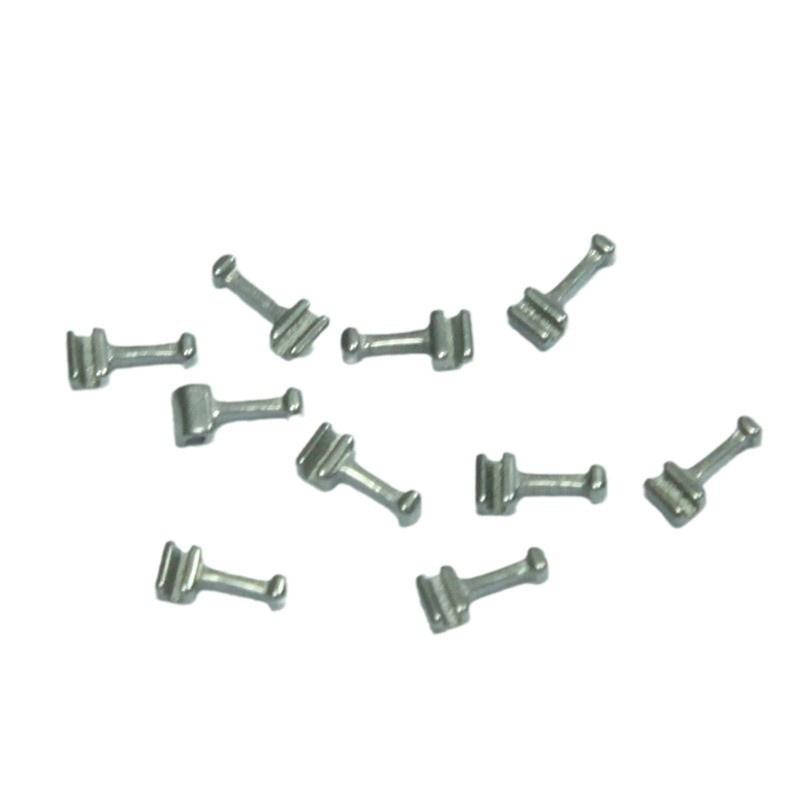10 Stück Verklebbare und Crimpbare Haken Zahnkorrektur Linguale Knöpfe Mit Mehrfachhakenarmen Für Brackets Labormaterialien