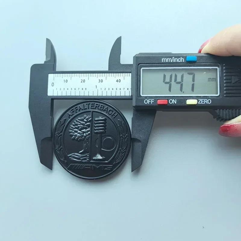 

Car Sticker AMG W220 For Benz New 45mm 56mm 65mm Round Metal Logo Apple Tree AMG Car Emblem Hood Rear Side C Pillar Badge for Me