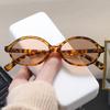 4pcs New Punk Small Oval Women Sunglasses Colorful Frame Rivet Design Sun Glasses Ladies Outdoor Simple Style Shades UV400