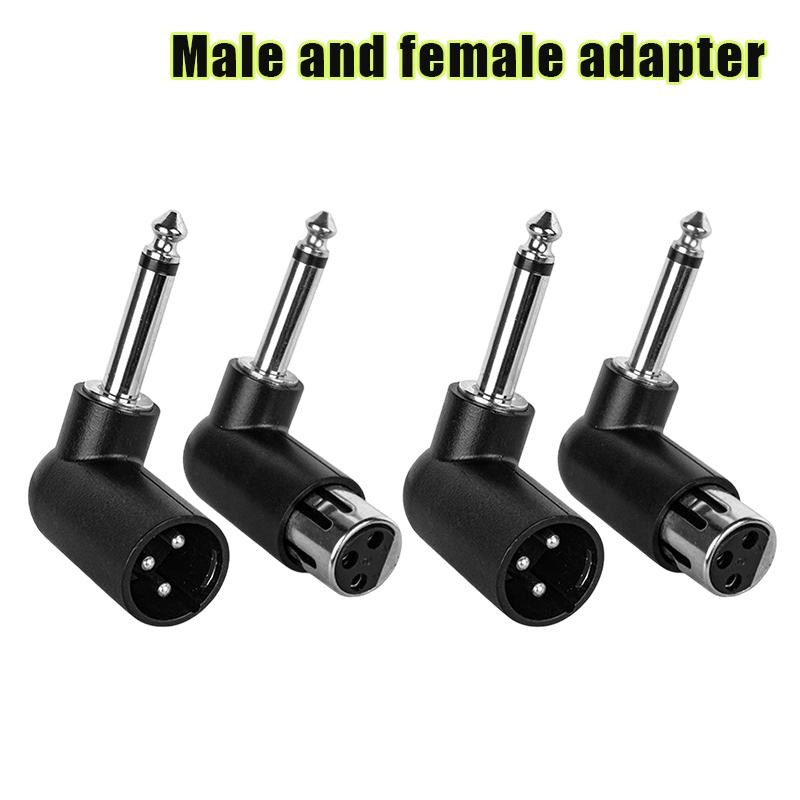 XLR to 6.35mm Audio Adapter Right Angle for Superior Sound Quality Professional Use
