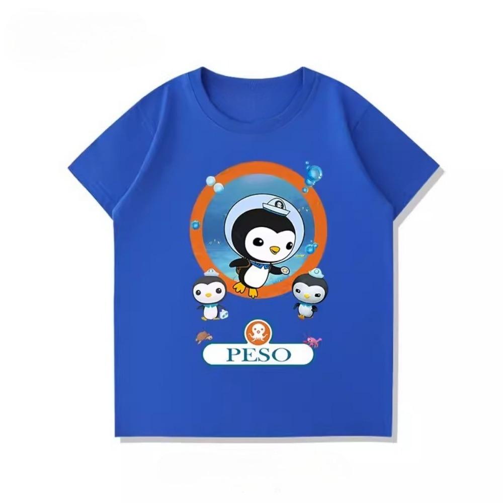 Potdemiel New Octonauts Children's T-Shirt, Cute, Versatile, Casual, Comfortable and Breathable for Boys and Girls