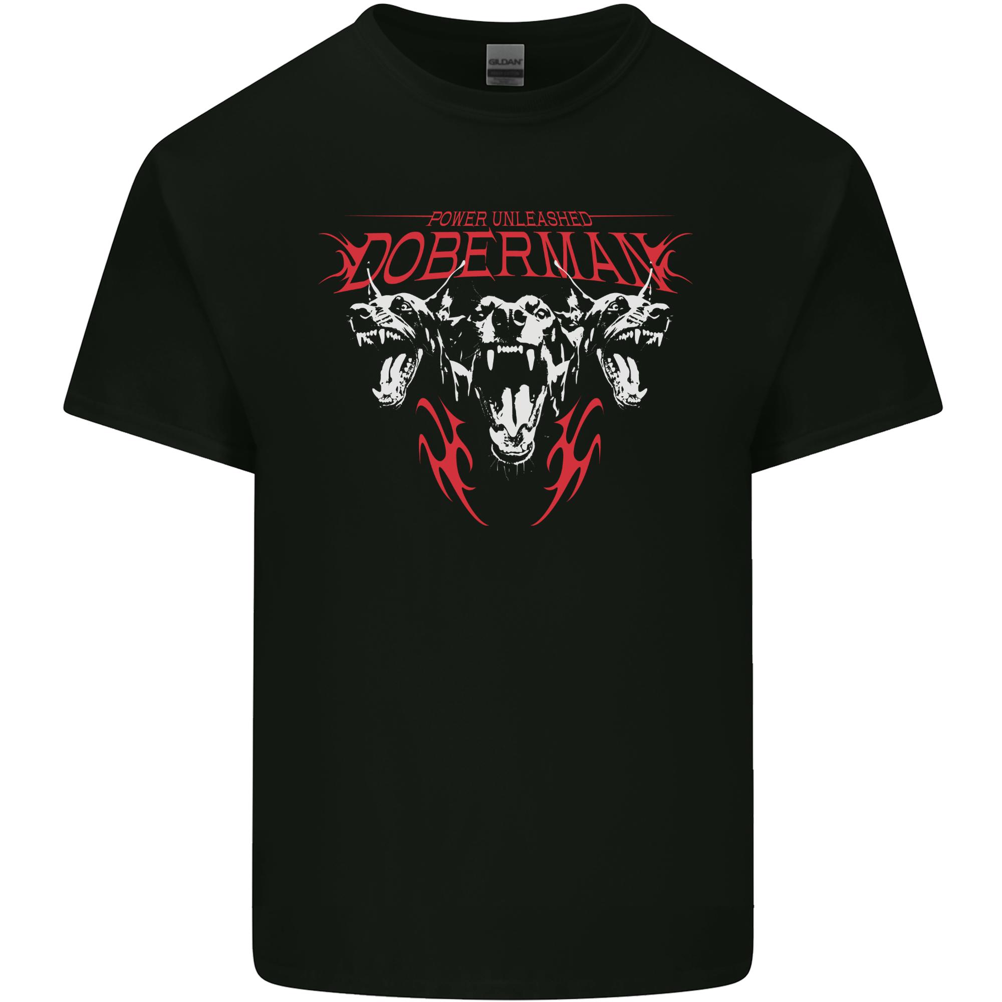 DoberUnisex Power Unleashed Dog Unisexs Light Cotton TShirt S