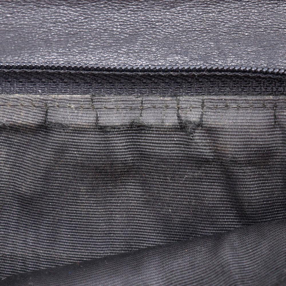 Chanel COCO Mark Purse Vintage Black Lambskin Women Used