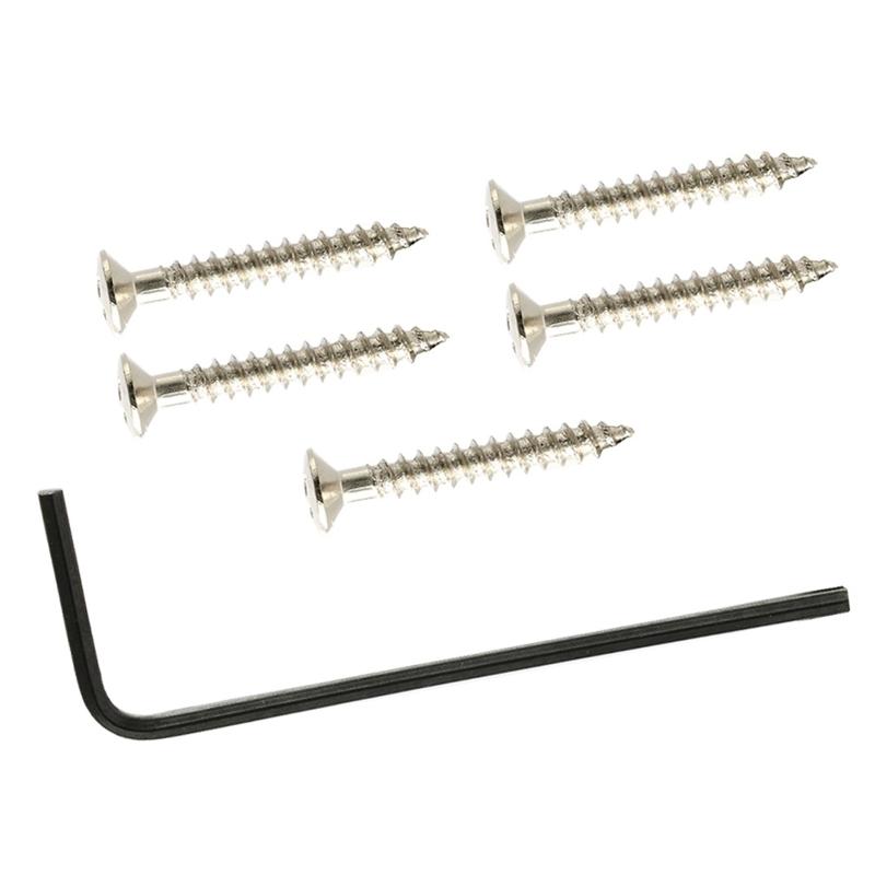 78mm 6 String Bass Guitar Roller Saddle Hardtail Top Load Bridge Tailpiece with L Shaped Wrench and Screws for Guitars