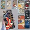 Art Crane Waves Case For iPhone 17 Pro Max 15 14 13 11 12 16 Pro Max Mini 15 16 Plus 16e 17 Air Phone Cover