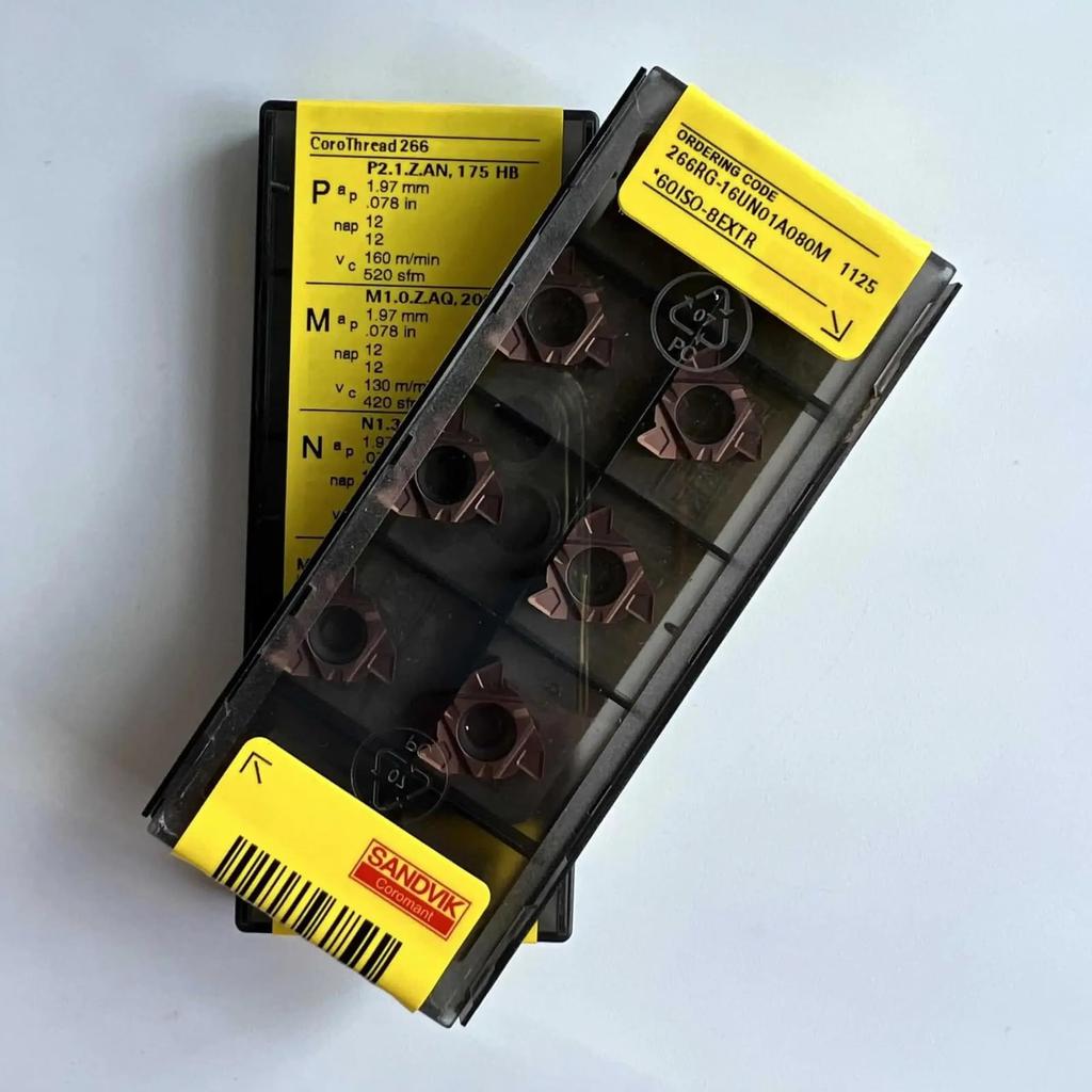 Original Sandvik / 266RG-16UN01A080M 1125 /Carbide CNC Blade 10 PCS