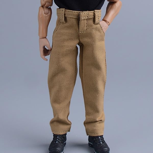 1:12 Maßstab Männlich Weiblich Unisex Gelenkige Actionfigur Outfit: Gerade Gürtel Lange Hose, Freizeithose, Gürtel (Körper, Kopf, Schuhe usw.. nicht enthalten)