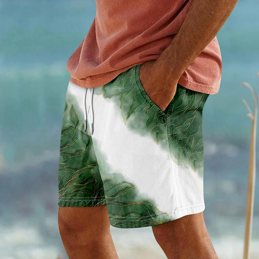 Short de sport décontracté en coton et lin pour homme, pantalon de jogging décontracté avec poches