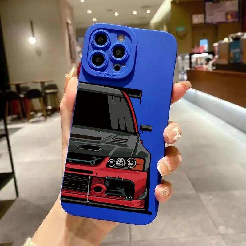Personalized Fashion Car Pattern Phone Case For IPhone 11 12 13 14 15 16 Pro Max Mini X XS XR Max 7 8 Plus SE Soft SiliconeCover