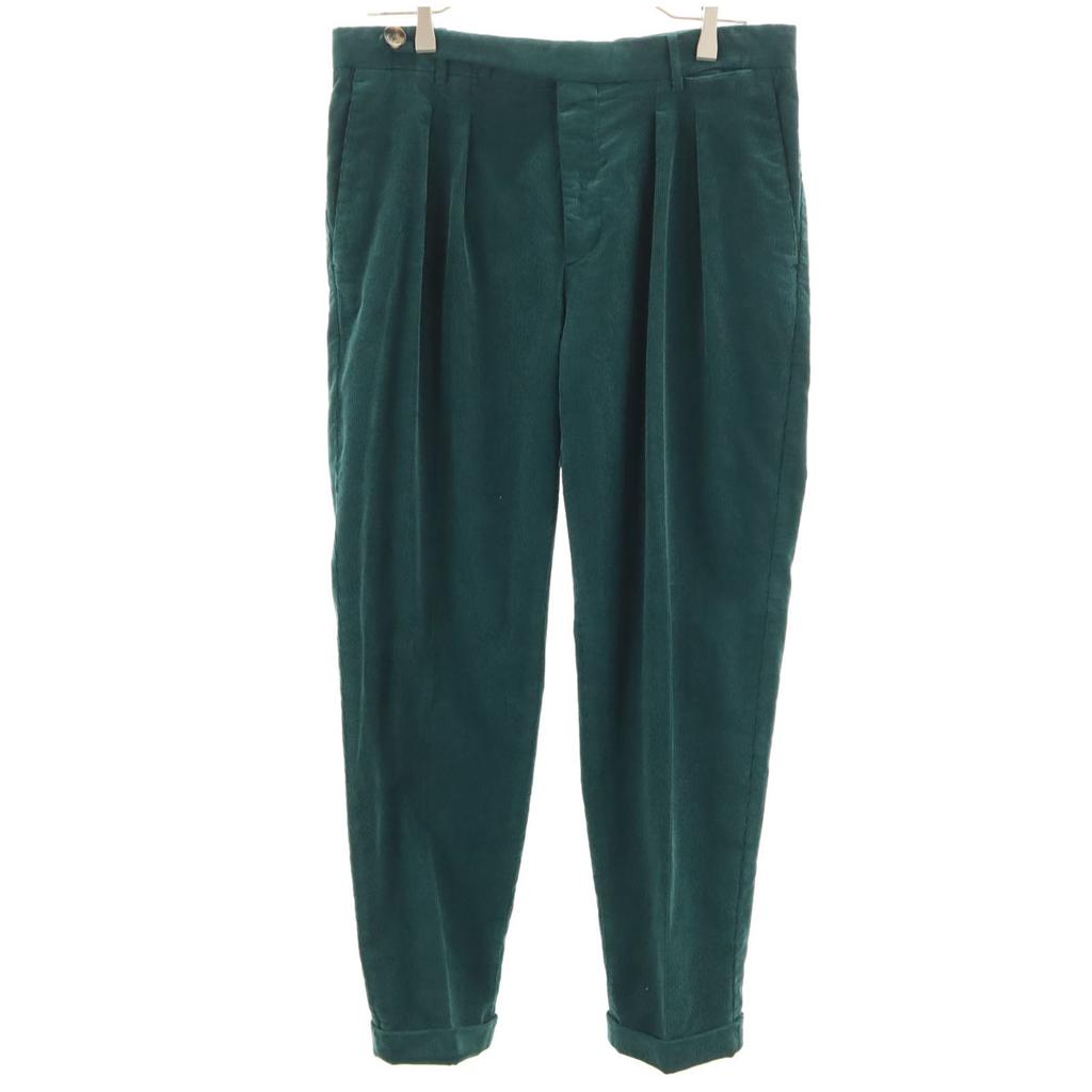 Unused PT TORINO Tack Corduroy Pants 46 Green System Men's Used