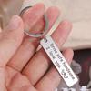 Stainless Steel Drive Safe Keychain Letter Keychain  Gifts for Valentines Day